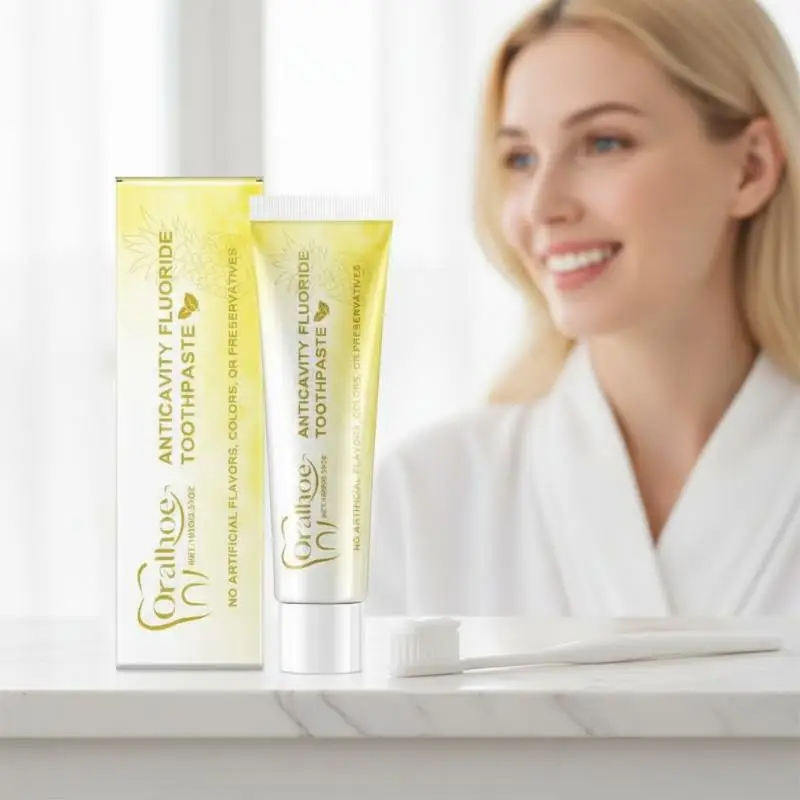 Pineapple Toothpaste For Teeth Whitening Yellow Stain Removal Gentle Daily Use Fresh Fruit Scent Protecting Gums