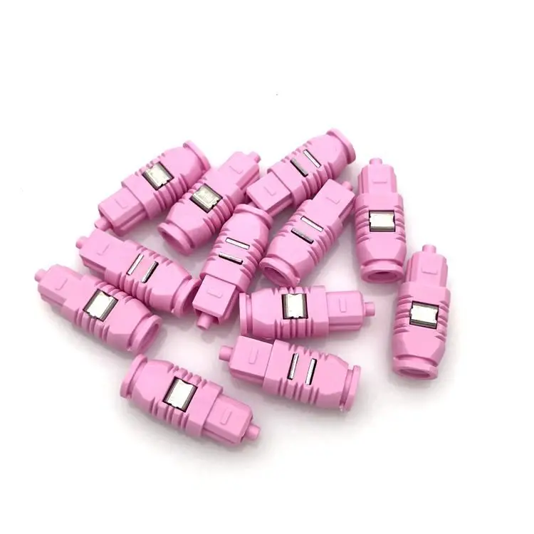 

Упаковка из 100 шт. для оптоволоконных разъемов Toslink Audio, черно-розовый лист с двойным замком, пластиковая оптоволоконная головка F05, оптоволоконные разъемы