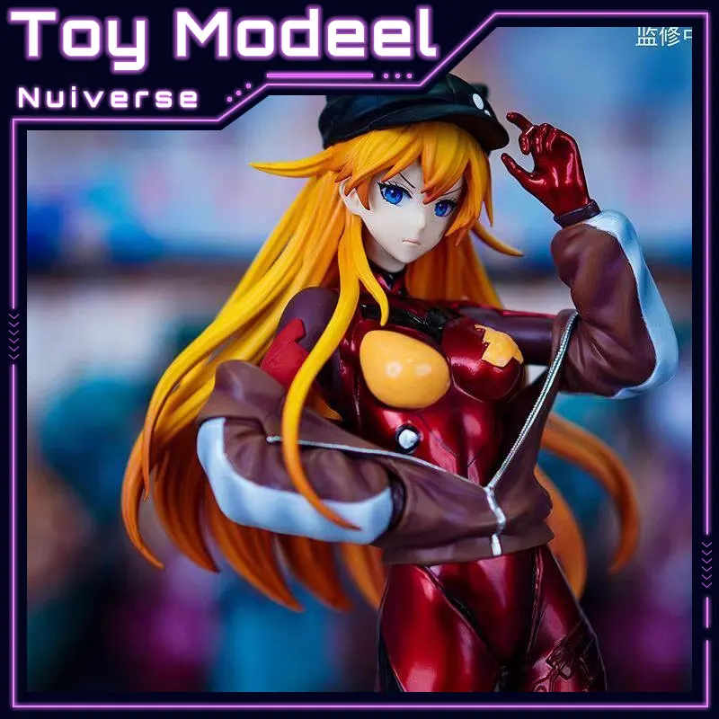 

Neon Genesis Evangelion 26cm EVA Cat Ear Asuka Cool Lovely Anime Figure Model Decor Toy PC Case Ornament Collection Boy Gift