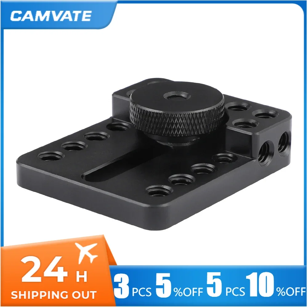 CAMVATE Versatile Top Cheese Plate Quick Release Plate With Shoe Mount & 1/4\