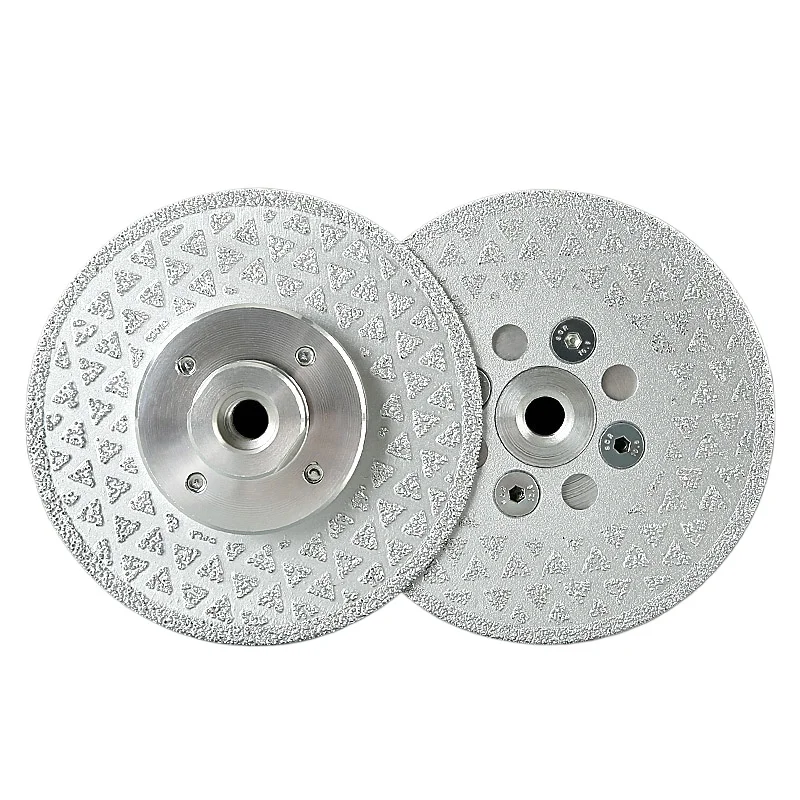 1pc M10 Vacuum Brazed Diamond Grinding Wheel Saw Blade Double Sided Cutting Disc For Sharpener Porcelain Tile Marble Granite