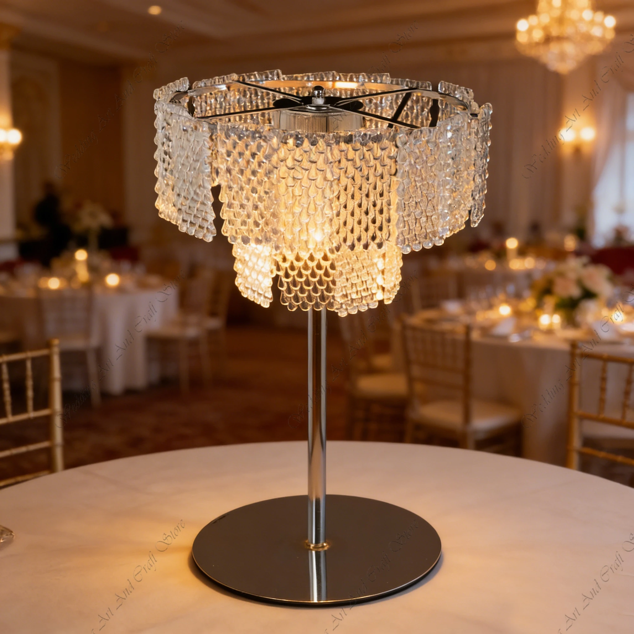 10pcs f30 45-90cm Acrylic LED Tgold flower stand wedding centerpieces Rechargeable Lighting Changeable Wedding Lights ivy607