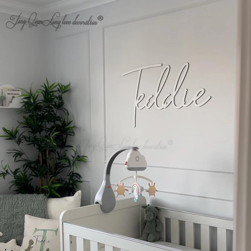 Custom EXTRA LARGE Decorative Wooden Sign SCRIBBLE Font - Wall Art - Home Decor - Wooden Name Sign - Flower Wall Decoration