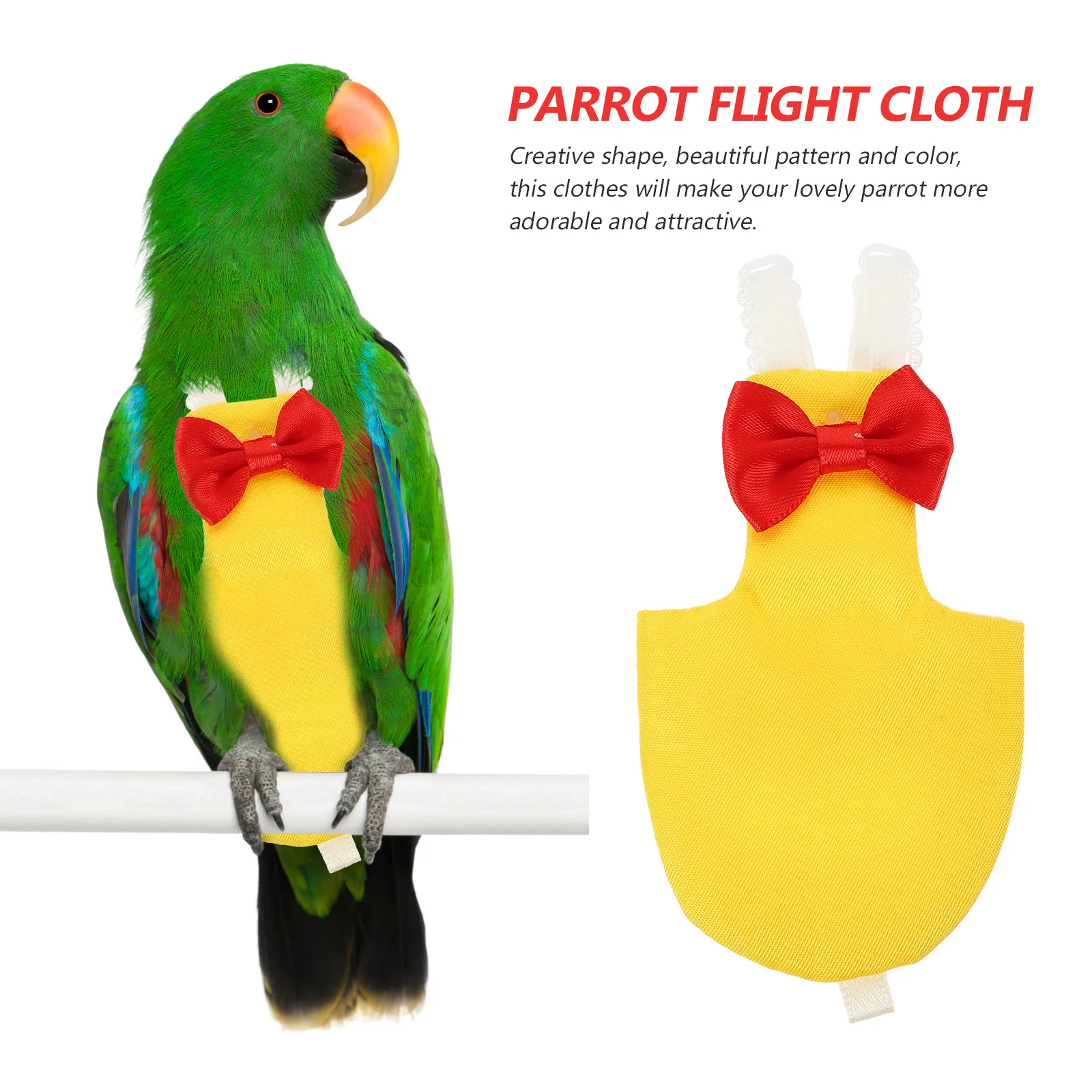 

Parrot Diaper Comfortable Reusable Diaper Lightweight Flight Suit for Parakeet Cockatiel Conure Diapers for Small