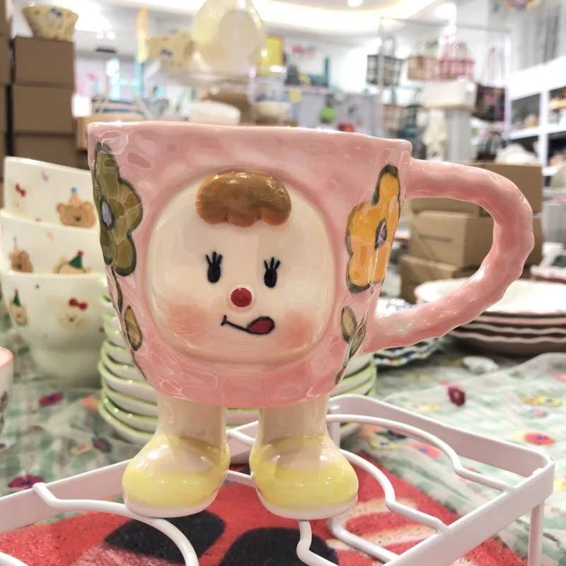 Ceramic Porcelain Mug Cup Cute Funny Peach Butt Kawaii Impish Expression Coffee Tea Home Office Drinkware Birthday Gift Novelty
