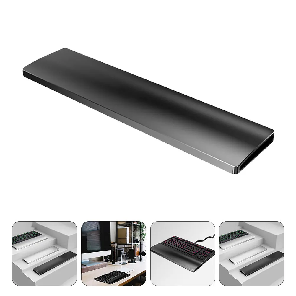 Premium Aluminum Alloy Keyboard Wrist Rest Pad Ergonomic Design for 87 Key Mechanical Keyboard Non Slip Silicone Bottom 20Kg