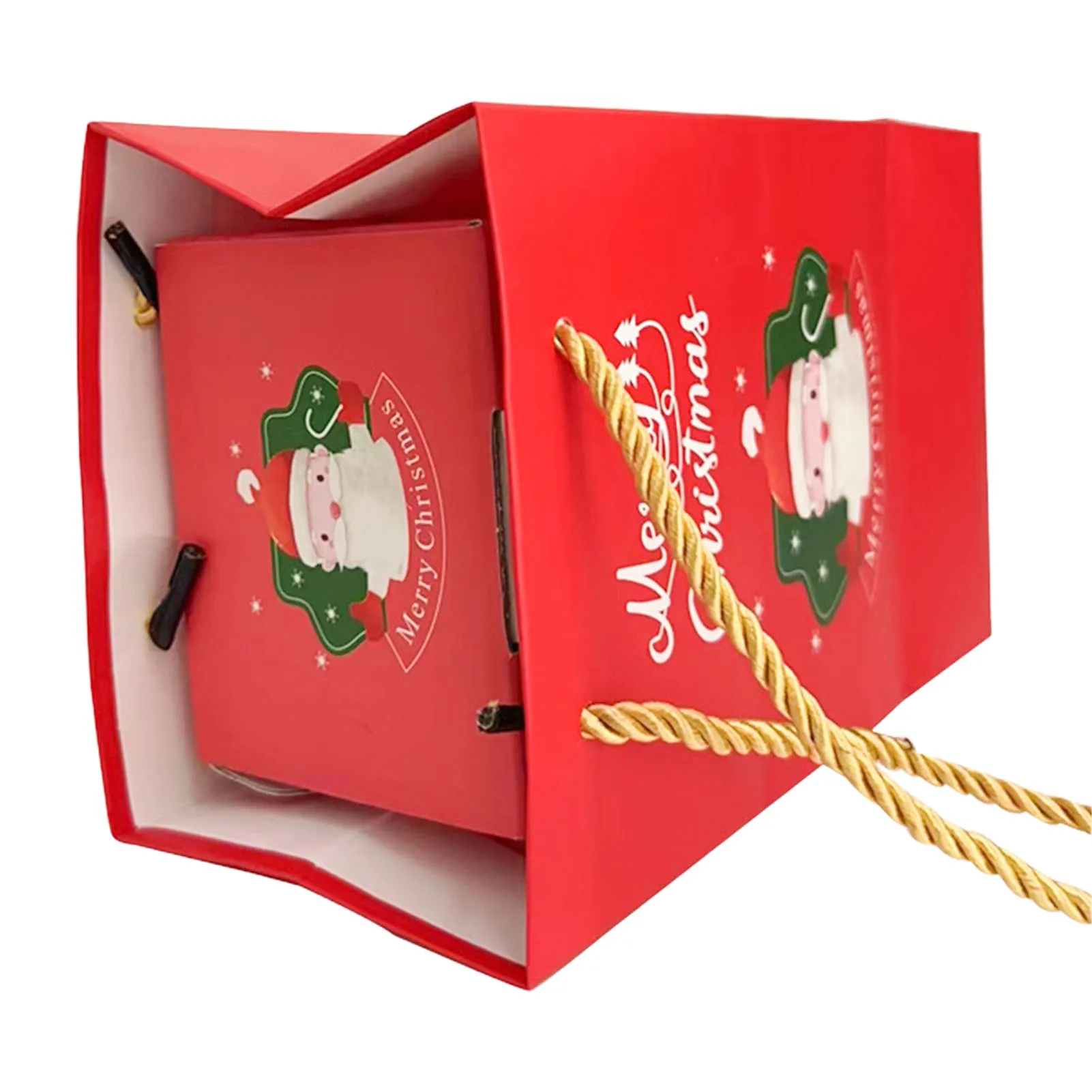 Merry Christmas Surprising Boxes Creative Bouncing Red Envelope Gift Boxes for Family Friend Neighbor Gift