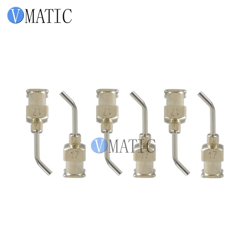 Gratis Verzending 12Pcs 17G 45 Graden Gebogen Rvs Doseernaald 1/2 Inch