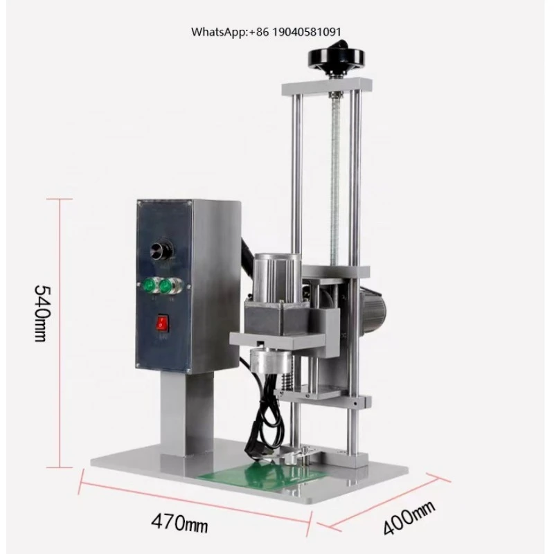 Factory Sale Manual Semi Automatic Glass Olive Oil Wine Water Aluminium Bottle Lid Screw Sealer Sealing Capping Machine