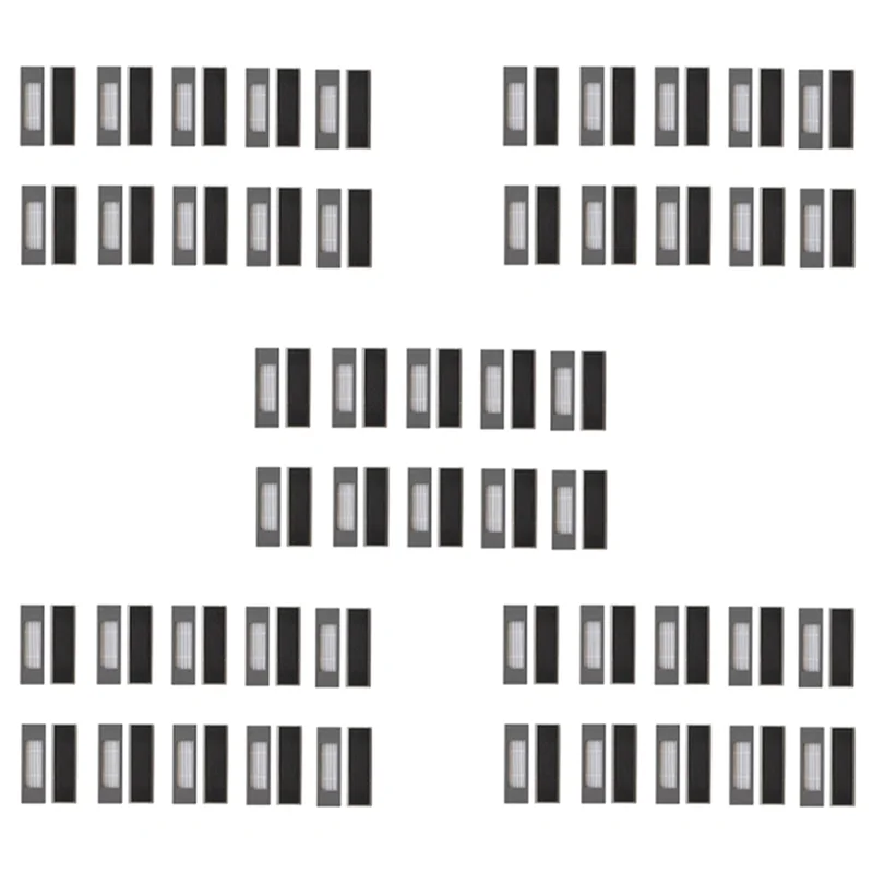 

【BEST WISHES】50 пар подходят для Ecovacs Deebot OZMO T5/N8/N5/T8/DV35/DJ65/T9, аксессуары для подметальных роботов, HEPA-фильтр, хлопок