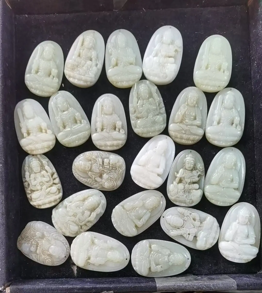 

AAA 1 шт. сокровище китайский винтажный Hetian старый нефрит разные виды милосердия Гуань Инь предметы на выбор резьба амулет