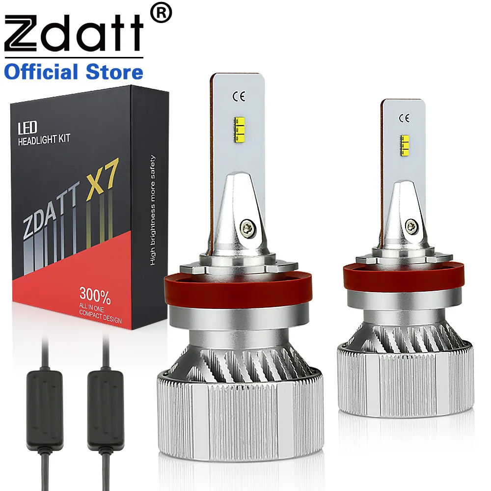 

Zdatt H1 H7 Светодиодная автомобильная Headlight 110 Вт CANBUS Лампа H8 H9 H11 HB3 9005 HB4 9006 9004 HB1 9008 H13 50000LM 6000K Лампа 12 В