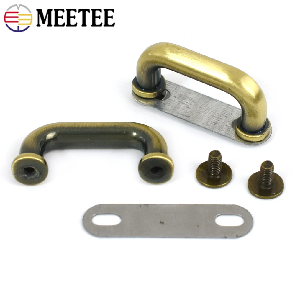 4-20Pcs Meetee 21mm Metal Bag Arch Bridge Bags Strap Hanging Ring Buckle Handbag Chain Connect Buckles DIY Hardware Accessories