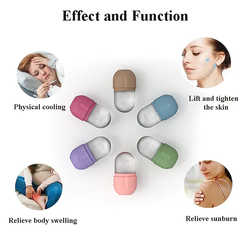 Silicone Ice Cube Trays Beauty Lifting Ice Ball Face Massager Contouring Eye Roller Facial Treatment Reduce Acne Skin Care Tool