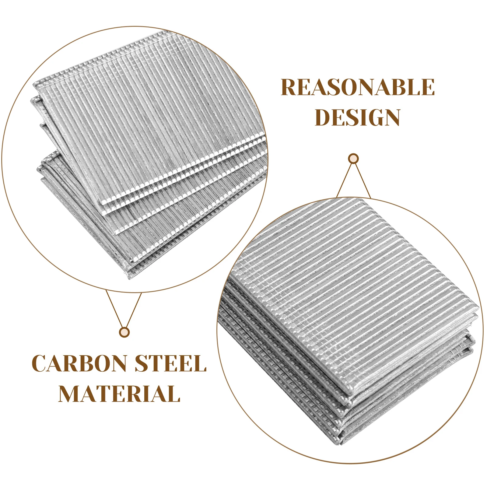 

1360pcs 1 1/2 Inch Nails Woodworking Silver 304 Stainless Steel Stapler Staples Nailer Furniture DIY Crafts