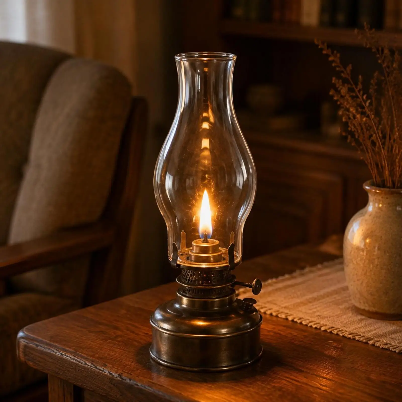 Heat-Resistant Oil-Burning Lamp Glass Shade Easy to Clean Oil Lamp Shade