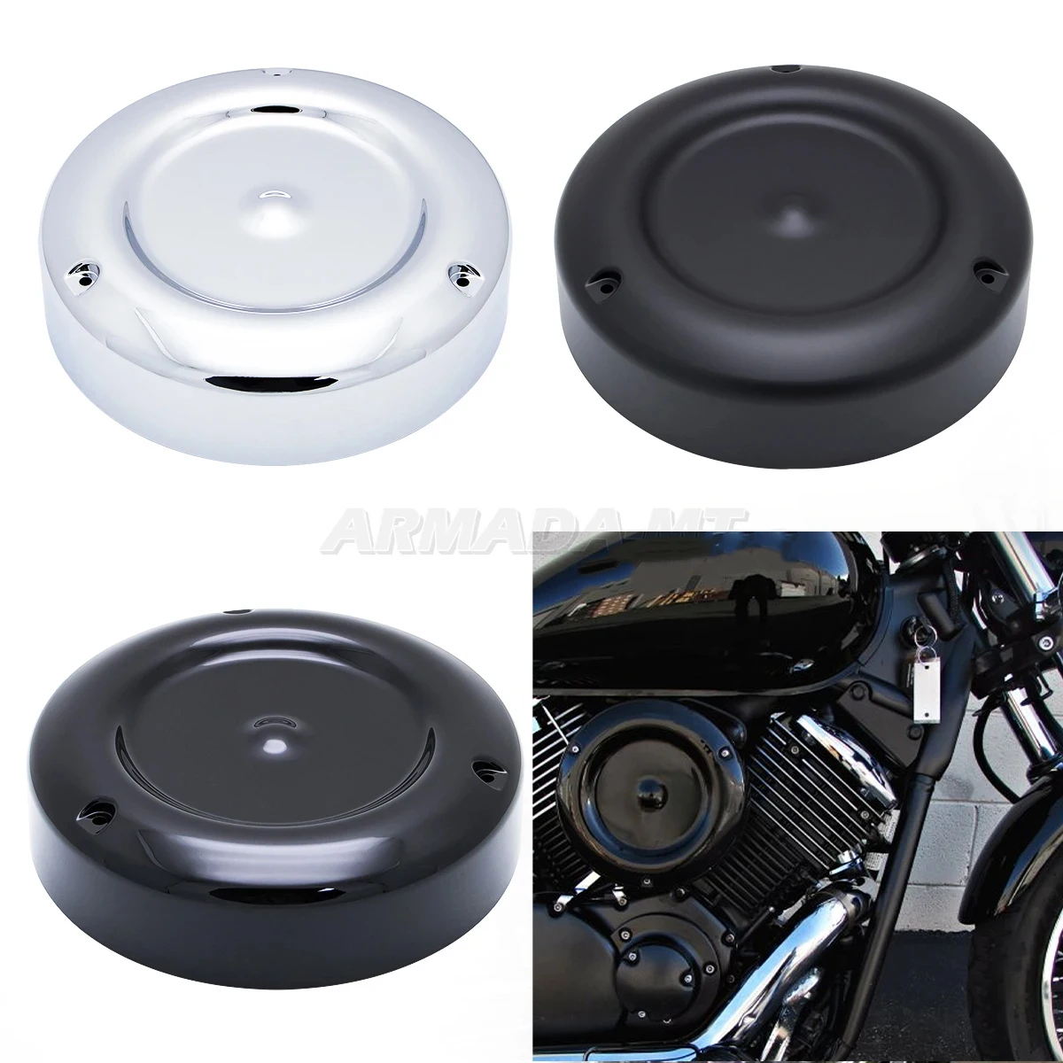 Motorcycle Accessories Air Cleaner Cover Filter Cap Protector For Yamaha V-Star 1100 Vstar XVS1100 XVS1100A XVS1100AT XVS1100AW