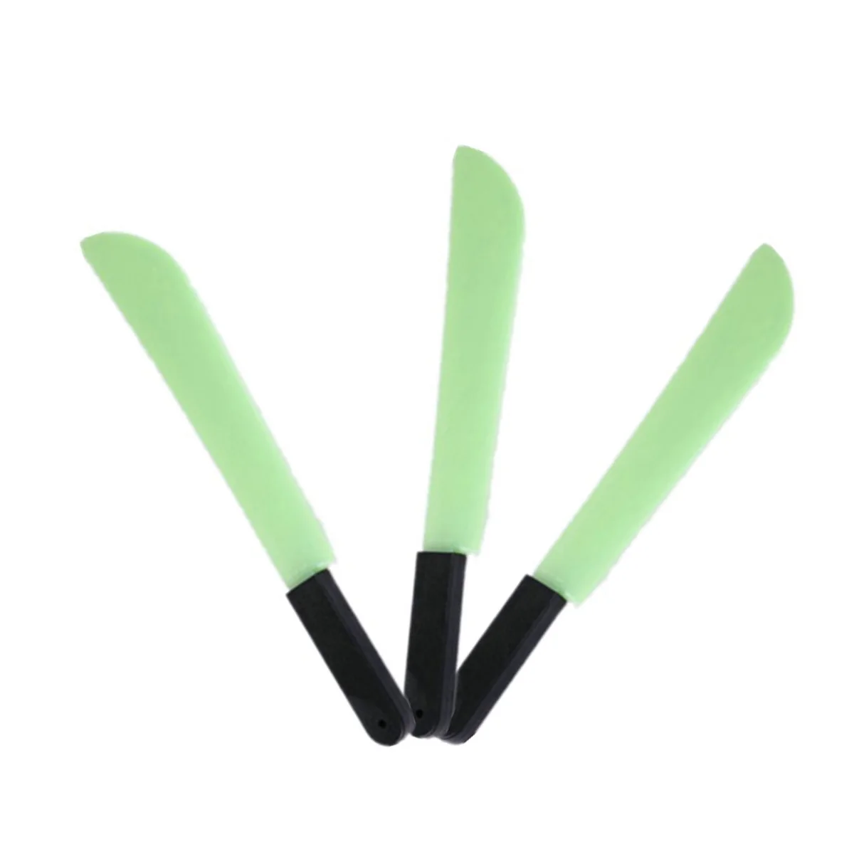 Luz verde halloween plástico luminoso longo cortador crianças plástico jogando ferramenta prop assustador fontes de festa de halloween