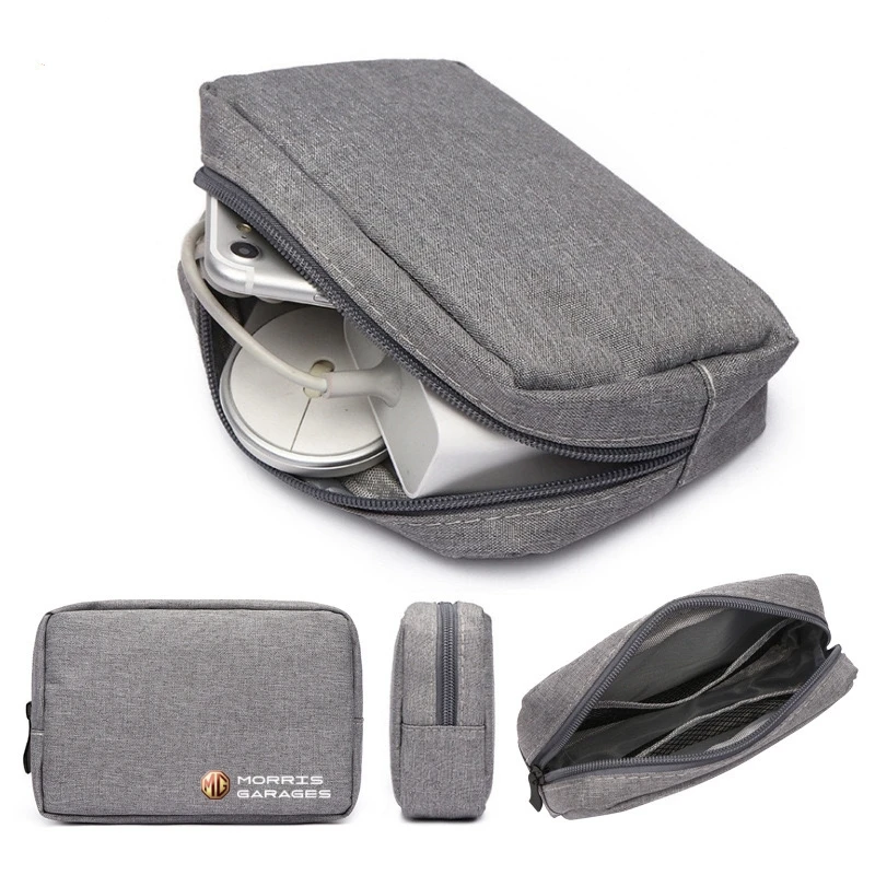 

Portable Storage bag for keys car driver's license Cable Gadget Card Pouch For Morris Garages MG ZS 5 7 6 Cyberster MG4 EV ES5 H