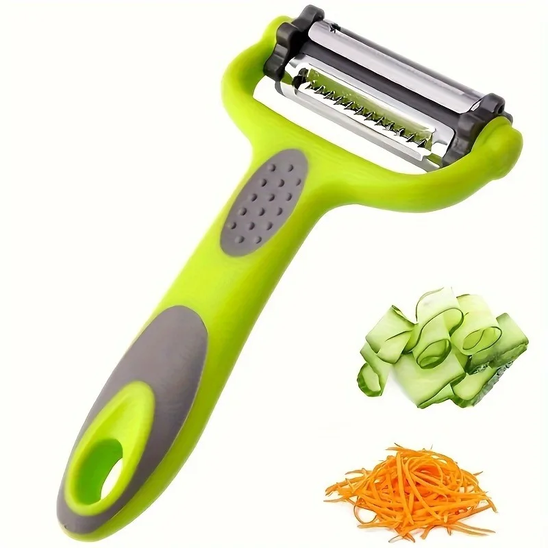 1pc 3in1 Multi Fruit Vegetable Peeler Grater Shredder, Potato Peeler， Kitchen Essential，Multifunctional Vegetable Cutter