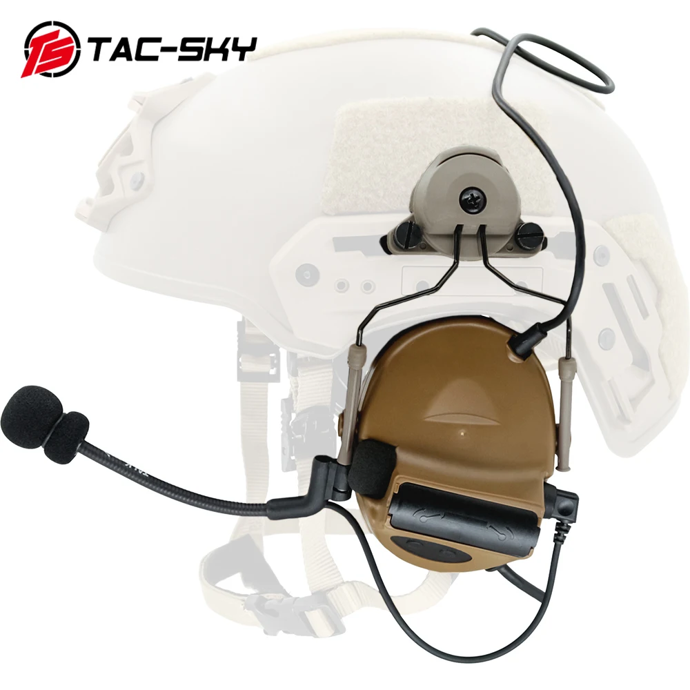 

TAC-SKY Tactical Helmet Team Wendy EXFIL Rail Adapter Stand Version COMTAC II Hearing Protection Hunting Airsoft Sports Headset