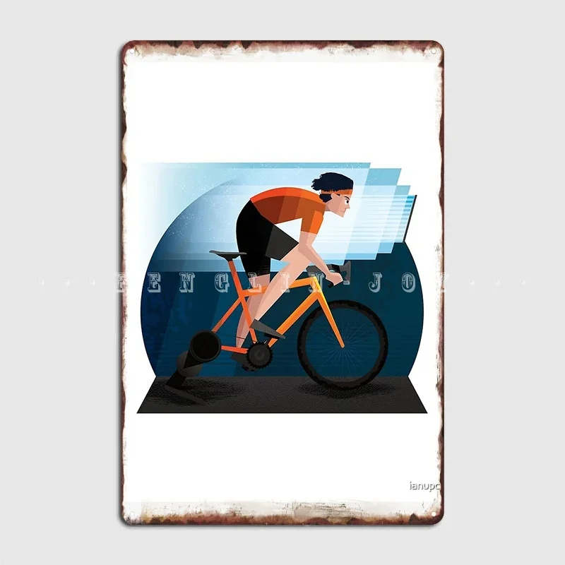 Pain Cave Turbo Trainer Poster Metal Plaque Wall Mural Wall Customize Plaques Tin Sign Poster