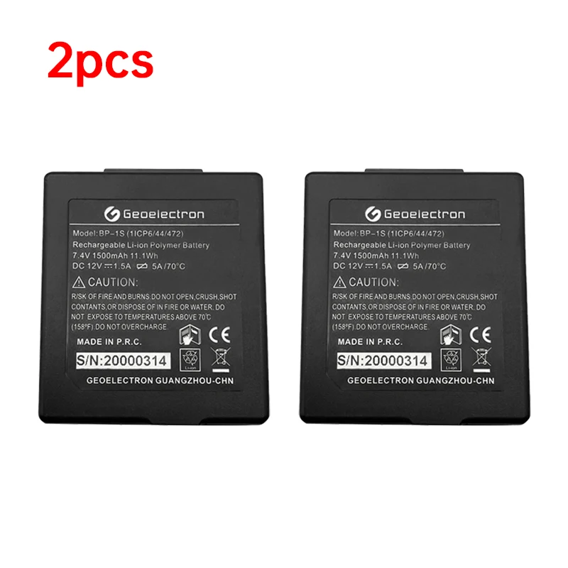 2pcs Stonex BP-1S battery for S3 S6 S9 GPS RTK Unistrong P7 Controller battery GNSS BP1S 7.4V 1500mah li-ion