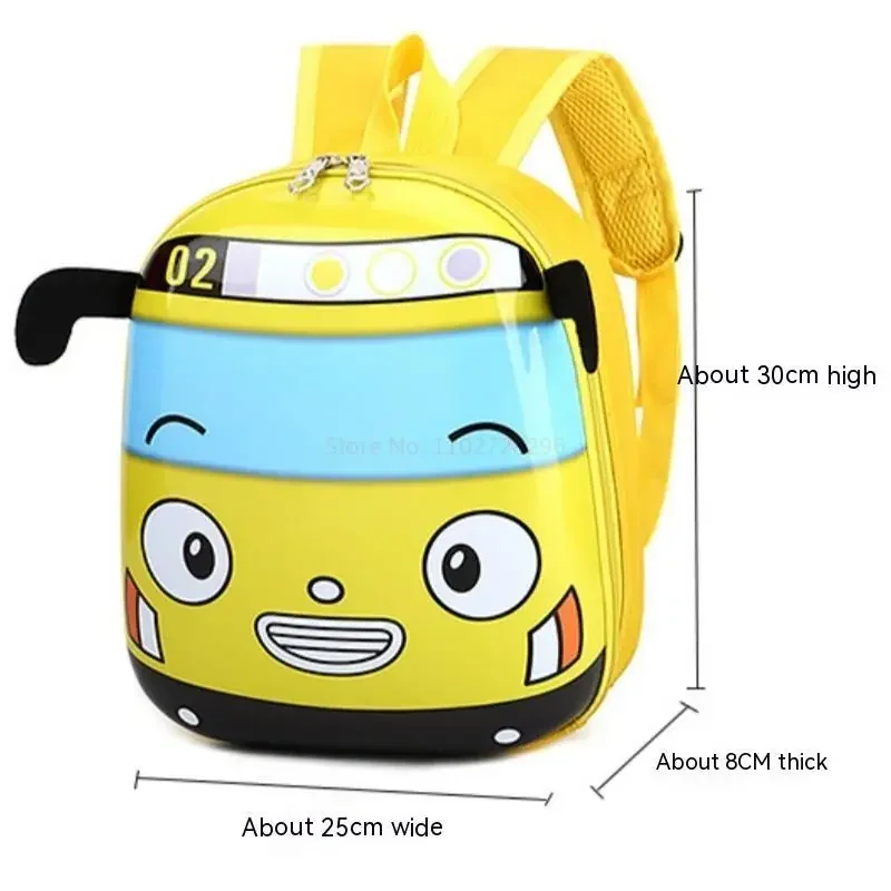 Cute Tayo Cartoon Little Bus Schoolbag Children Bags Children\'S Cute Backpack Kids Bag Suitable For 1-6 Years Old Kids Boys Gift