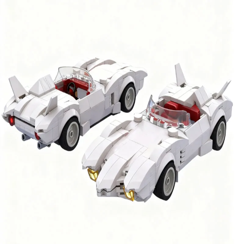 378 ชิ้น MOC ซิตี้ เทคนิคอล ทูนเนล ความเร็วสูงสุด ​ ​ ตัวต่อรถแข่ง MACH5 ชุดของเล่นรถแข่งสปอร์ต ของขวัญสำหรับเด็กและเพื่อน