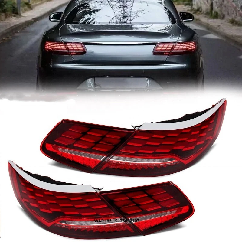 CCTC S Class Coupe W217 C217 14-18 LED Tail Lights Upgrade Red Lens