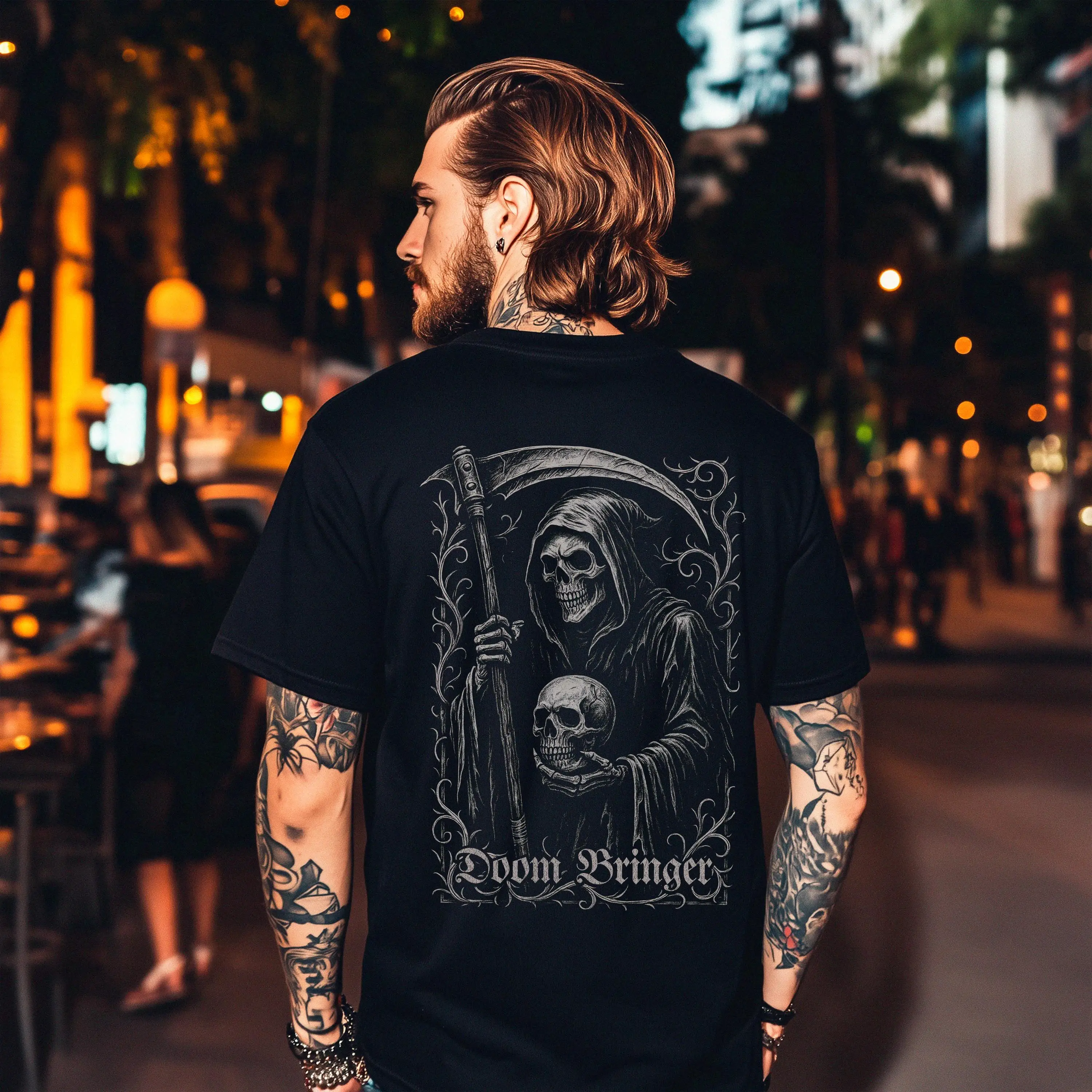 Grim Reaper T-Shirt Gothic Gift, Vintage Metal Art, Occult Skeleton Death Tee, Dark Aesthetic Gift, Unisex Shirt