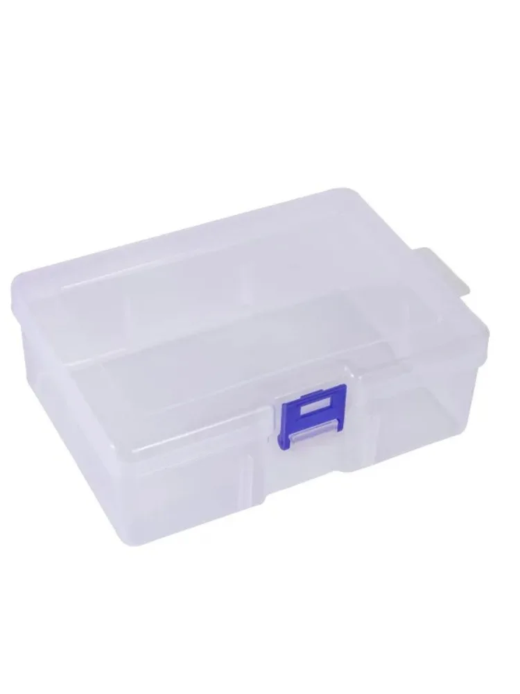 Caixa Plástica Transparente Retangular para Ferramentas, Bits e Lâminas, à Prova de Poeira e Água, Estojo de Armazenamento