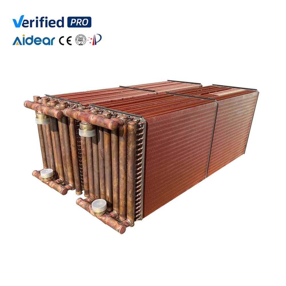 Stainless Steel Tube/Copper Fin Heat Exchanger Precision Cooling for Laser Systems Corrosion-Resistant HVAC