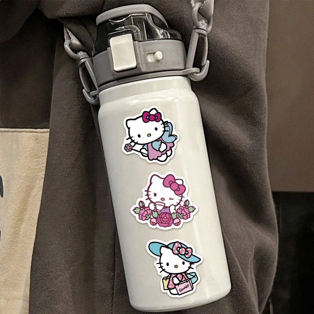 50Pcs Hello Cat Stickers Cute Cats Multi-purpose Stickers Waterproof Decorative Refrigerator Computer Stickers image 3