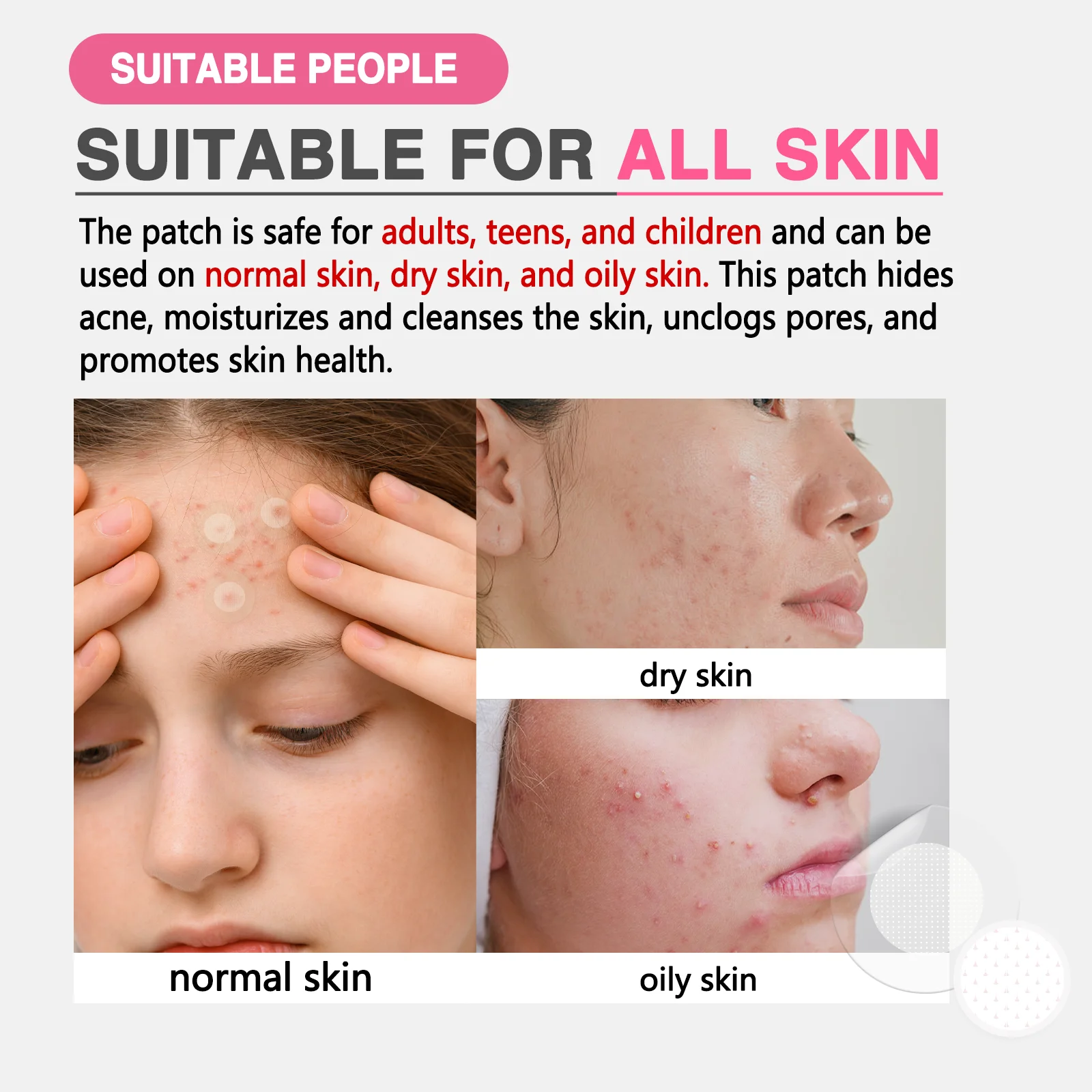 GROEI 18Pcs Microneedle Acne Patches Pimple Invisible Beauty Concealer Blemish Treatment Deep Clean Pores Overnight Recovery