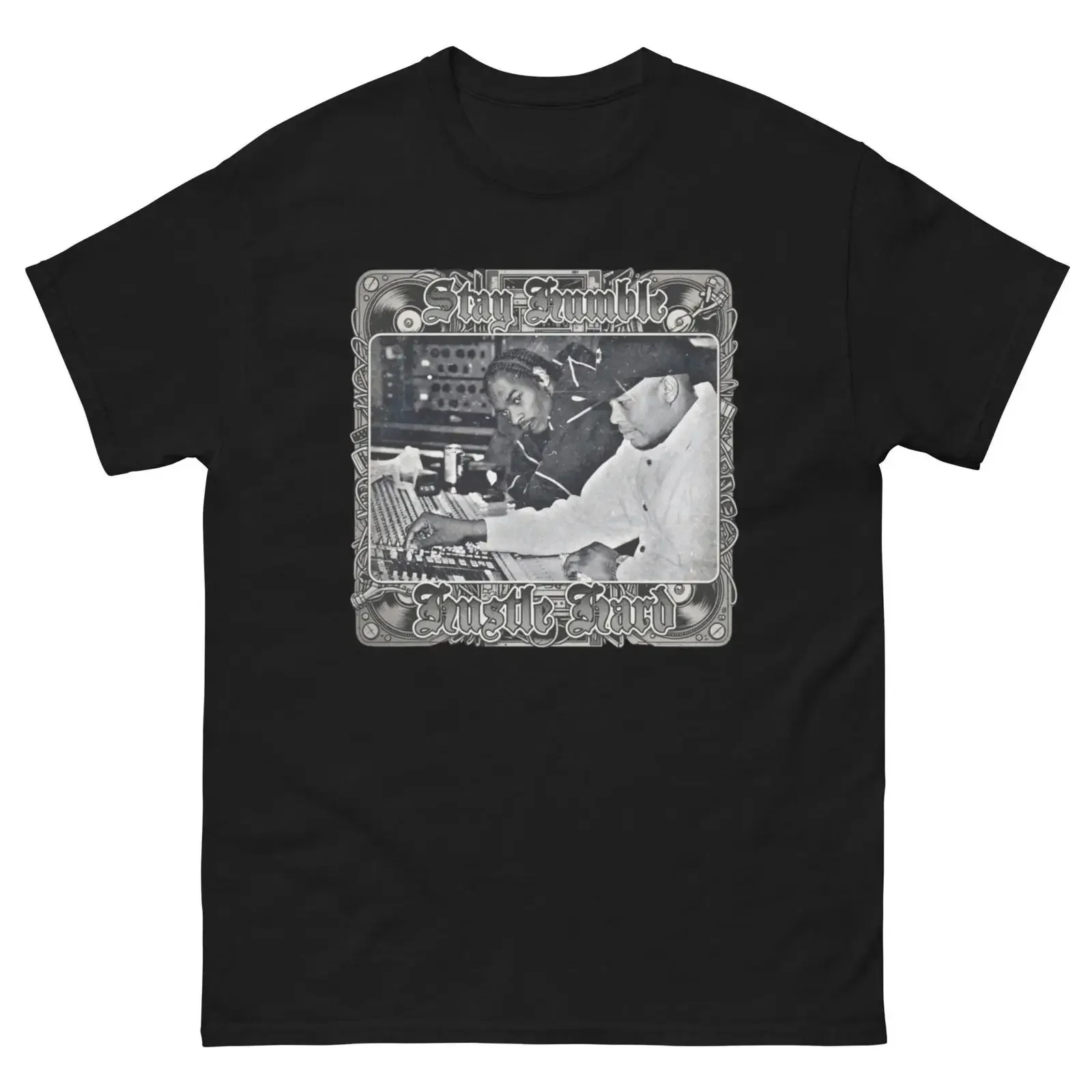 Stay Humble Hustle Hard TwiSteD JzZ classic tee vintage Washed Breathable designer clothes Comfortable graphic Casual Unisex