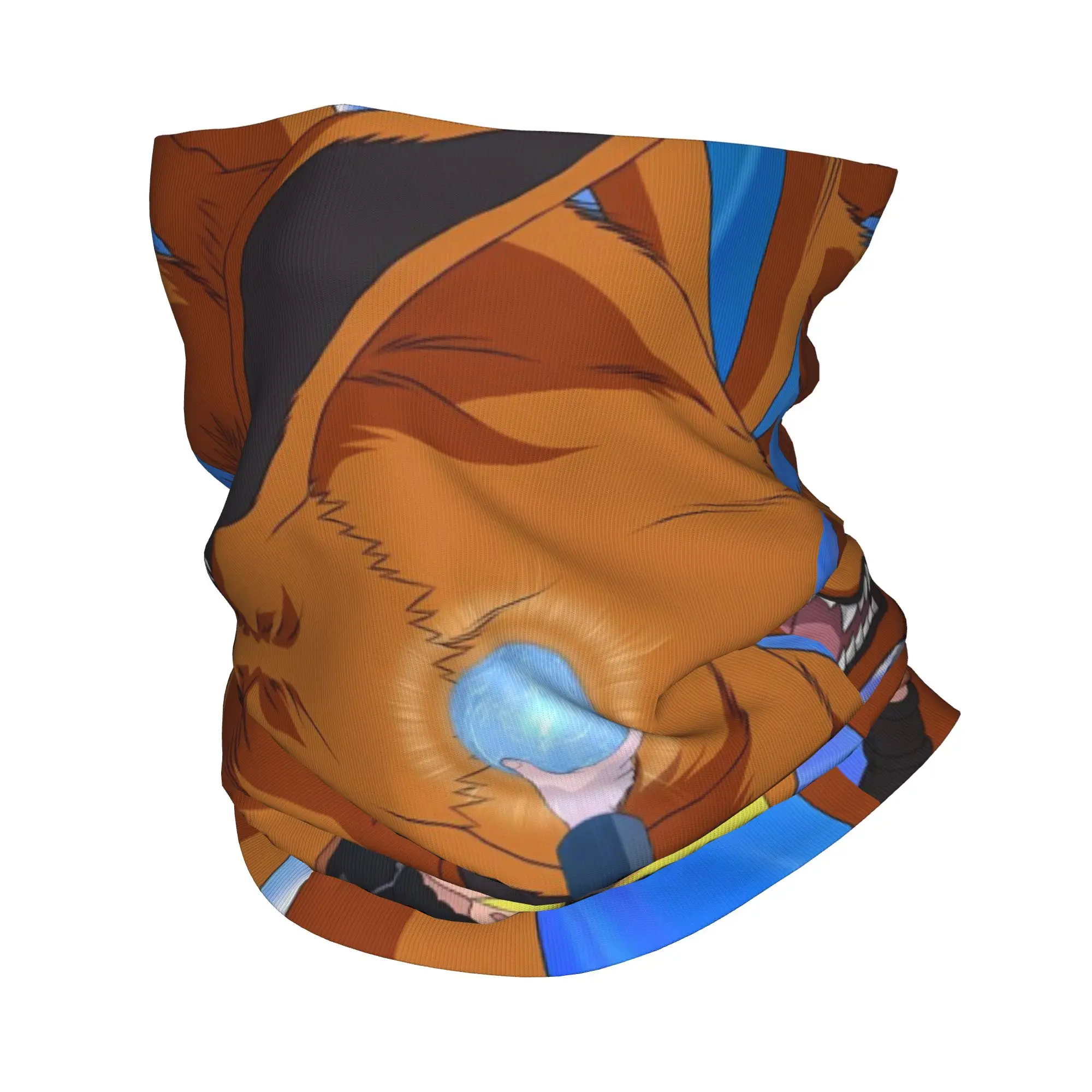 Gorro de Cuello Personalizado con Diseño de Anime Naruto Uzumaki, Protección Facial UV para Hombres y Mujeres, Bufanda Bandana de Invierno para Ciclismo