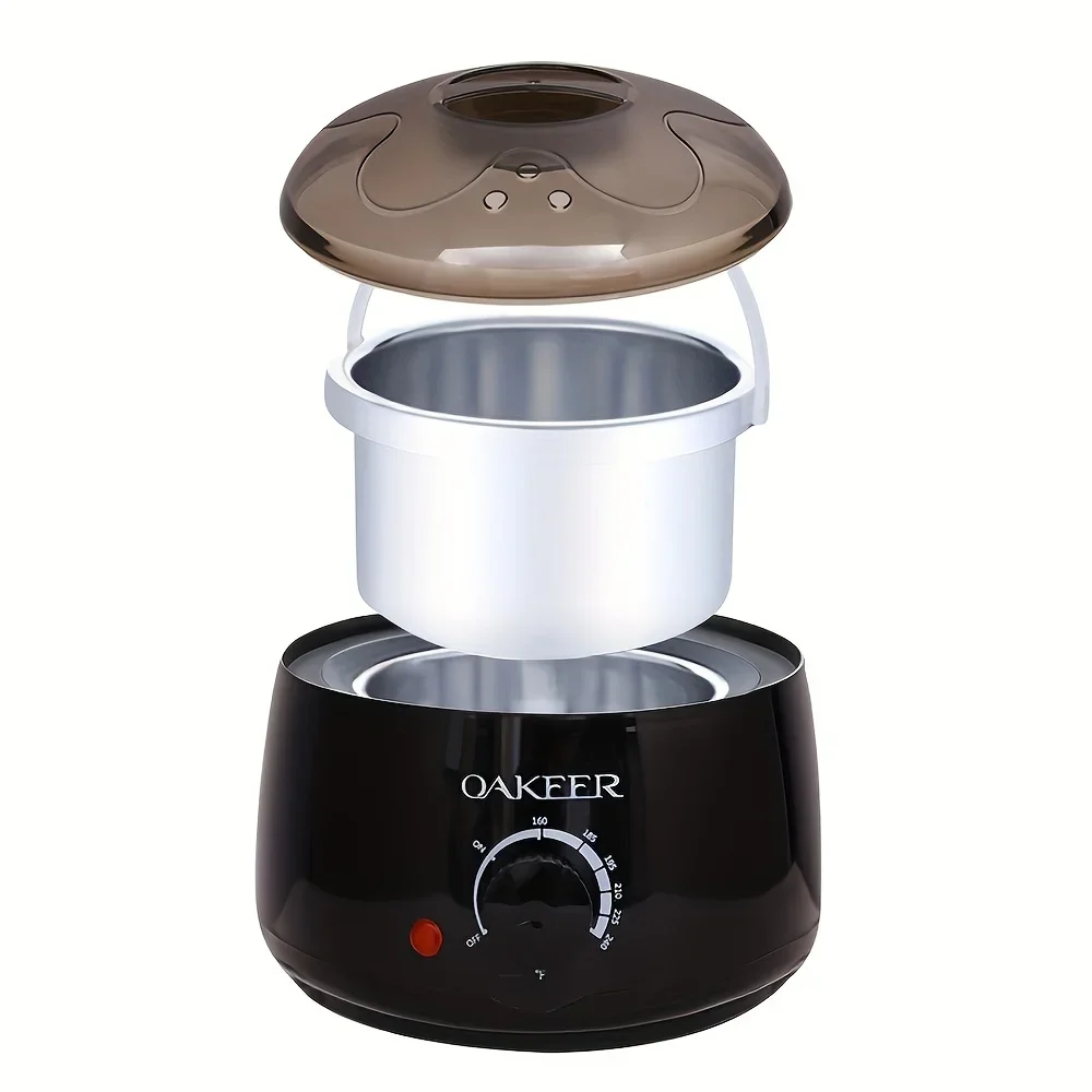 [Вилка европейского стандарта] Машина для плавления черного воска 200 мл + набор восковых бобов 200 г, нагрев воска, машина для удаления волос и восковой терапии Восковые полоски