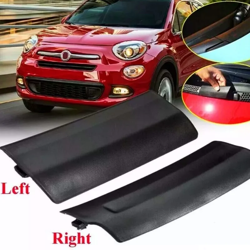 

1Pair Black Wiper Scuttle Panel Trim Left Right Hand Cover For Fiat 500 Abarth 500 735452714 735452712 Car Accessories