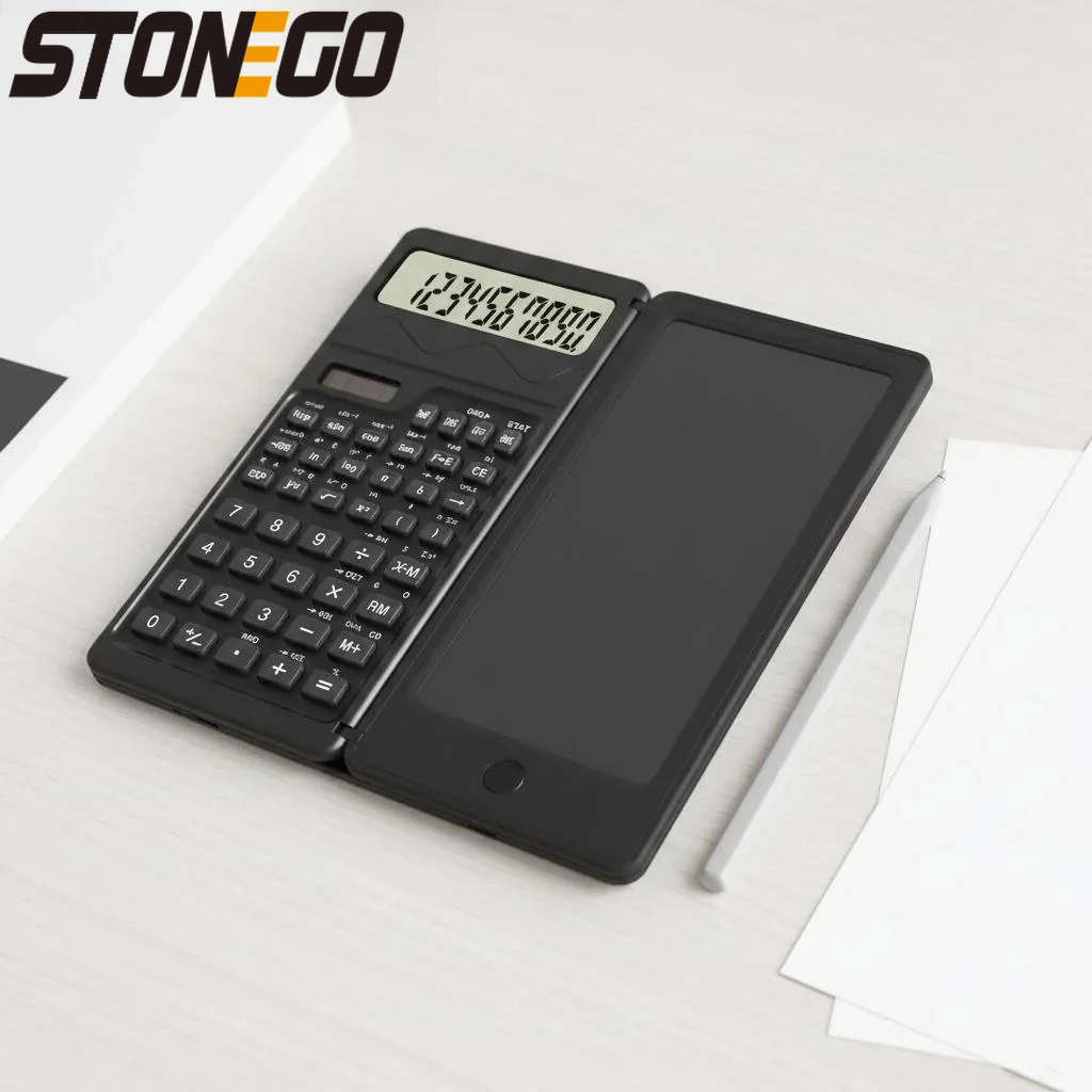 

Умный складной солнечный калькулятор с блокнотом для рукописного ввода для научно-технического образования, офиса и финансового оборудования