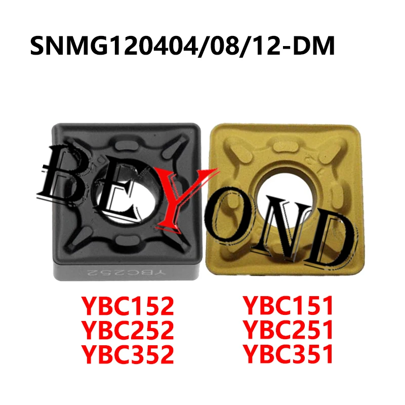 Original SNMG120404-DM YBC351 YBC152 SNMG120408-DM YBC251 YBC352 SNMG120412-DM YBC252 YBC151 Carbide Inserts CNC SNMG 120404