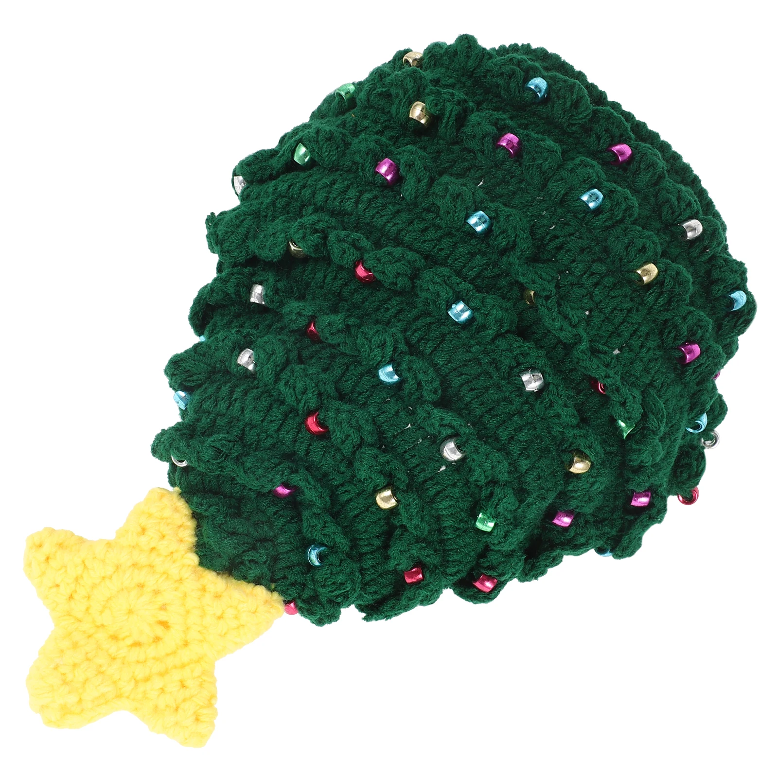 

Festive Christmas Knitted Hat Women Warm Woolen Yarn Tree Design Beanie for Holiday Party Winter Wear Christmas Knitted Hat