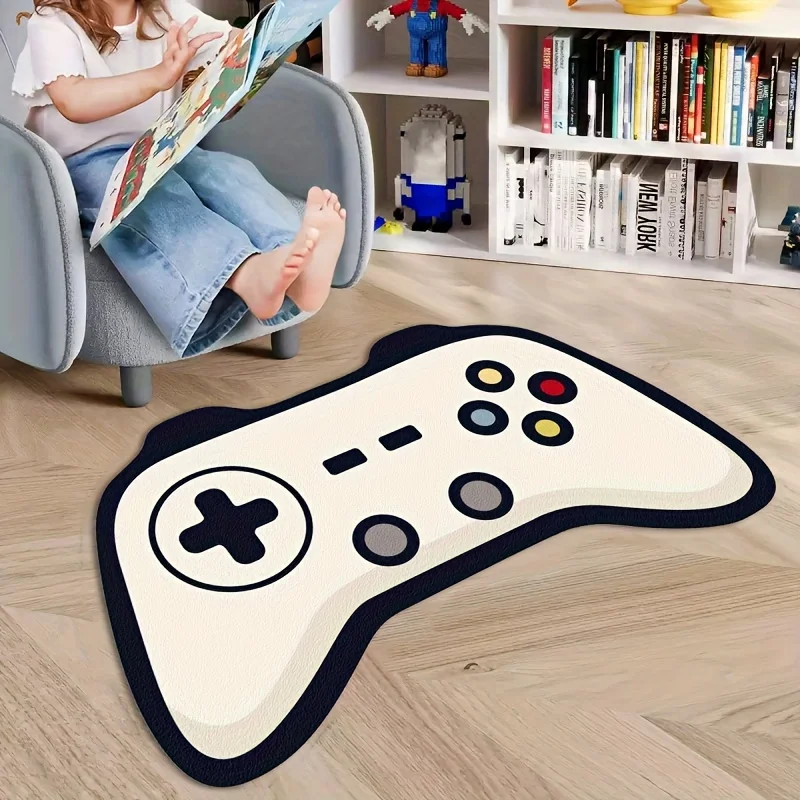 VIKAMA Stylish Gaming Controller Decorative Floor Mat Gaming Room Living Room Bedroom Decorative Rug Home Decoration