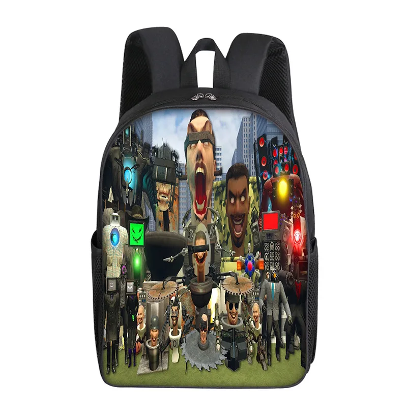 2024 New Skibidi Toilet Toilet Elementary Primary and Middle School Students Boys and Girls School Bags Mochila Sports Backpack