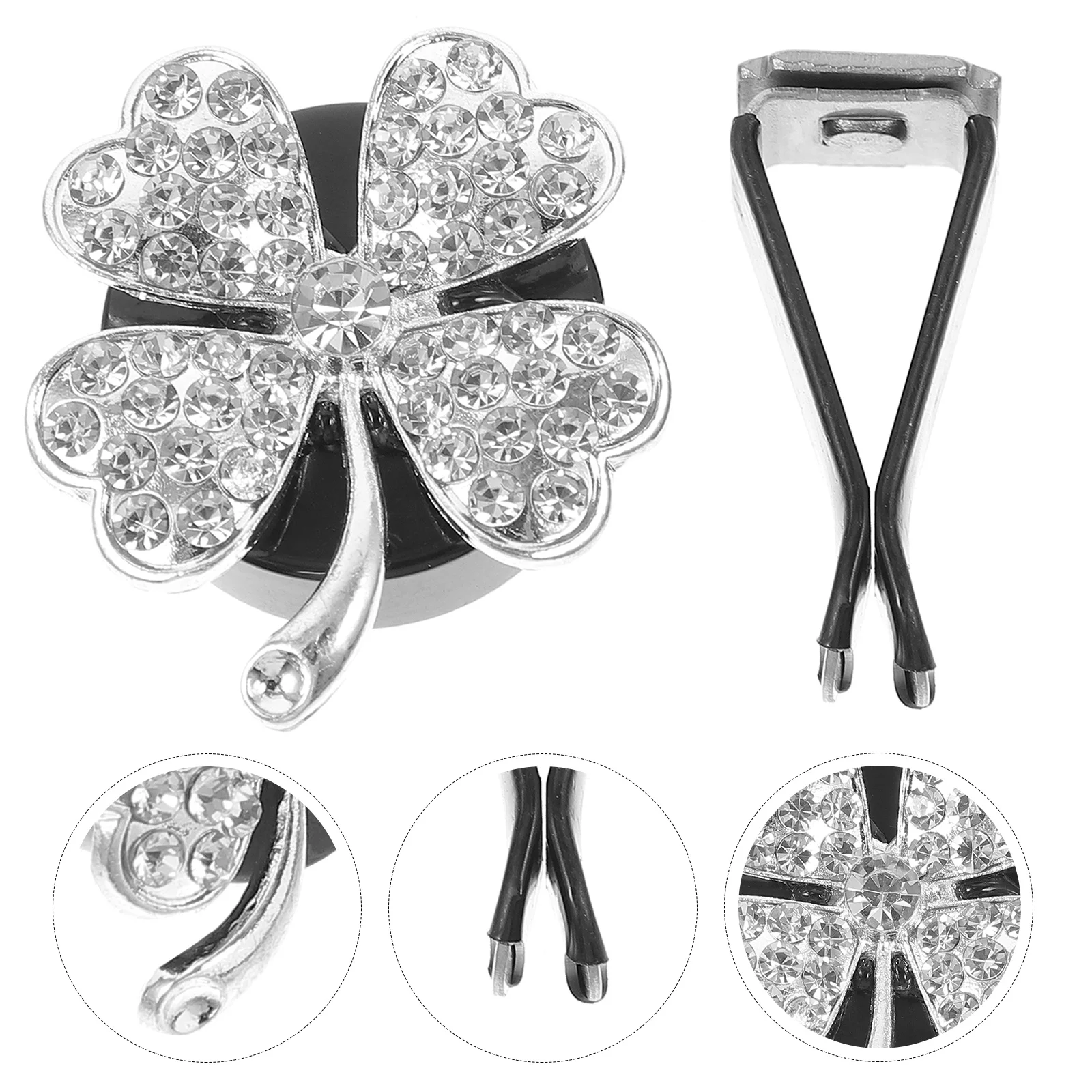 

Car Air Vent Clip Bling Metal Crystal Decorative Aromatherapy Outlet Perfume Holder for Car Interior Stylish Auto Accessories