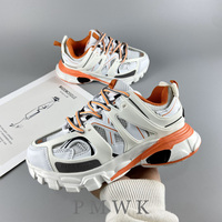 Women's Luxary Chunky Sneakers 2025 White Orange Breathable Shoes for Men Sports Running Casual Ladies Fitness Vulcanize Shoes