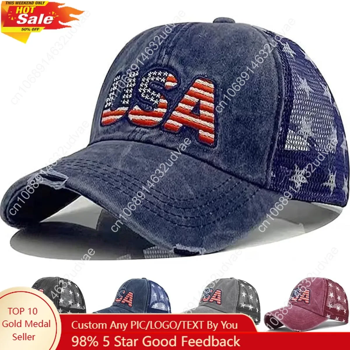 

【4 Colors】 4th of July Hat Baseball Caps 4th of July Accessories Fourth of July Outfits for Women USA Hat