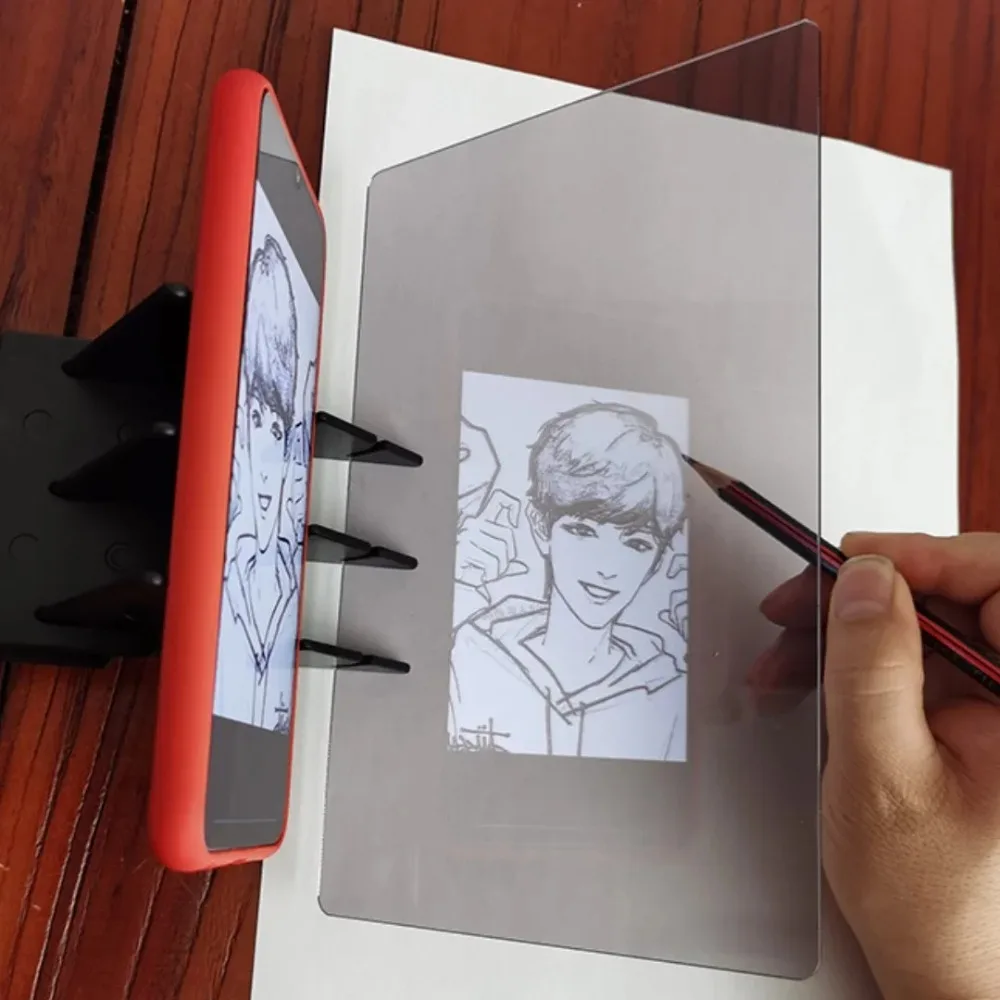 Optical Clear Drawing Board, Portable Optical Tracing Board Image Draw Board Tracing Drawing Projector Optical Painting Board