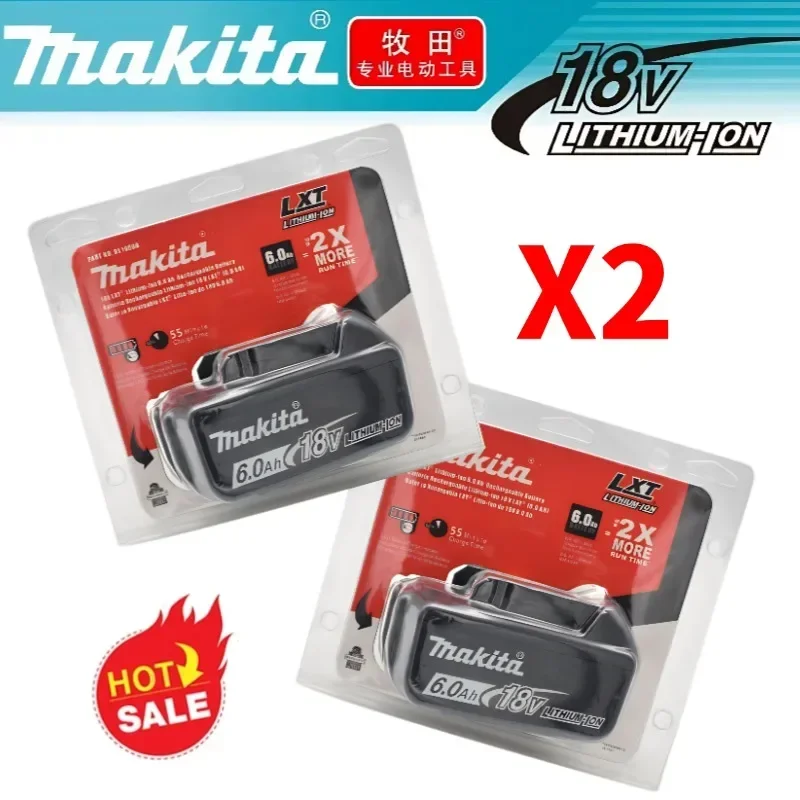 

100%Original Makita18V 6.0Ah Rechargeable Battery ,For Makita BL1840B BL1850 BL1850B battery Suitable for Pastoral Tool DTW700