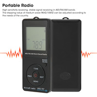 Aircraft Band Radio HRD‑767 Portable Radio Aircraft Band Automatic Power Off FM/AM/AIR Radio with Earphone Radio with Earphone